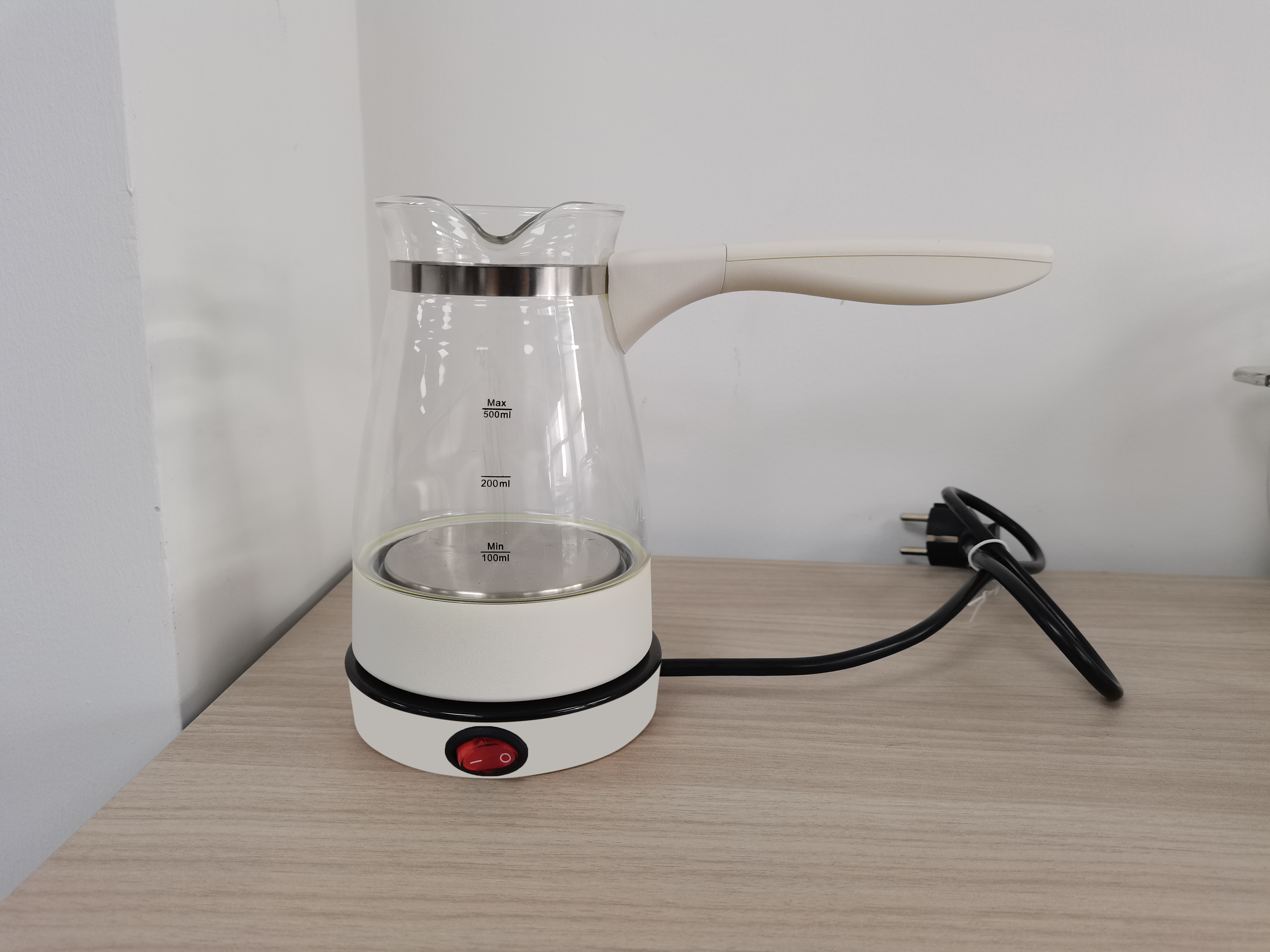 HCP-004 全新设计玻璃外壳咖啡壶 600W 快速保龄球